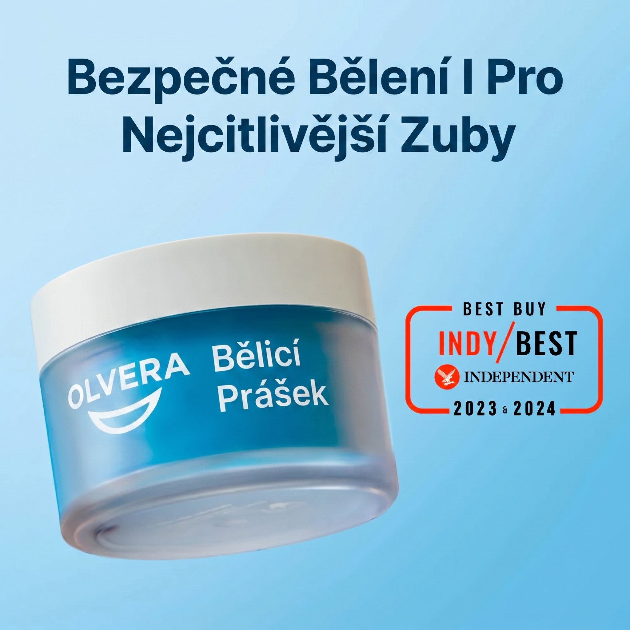 Prášek na bělení zubů schválený zubními lékaři
